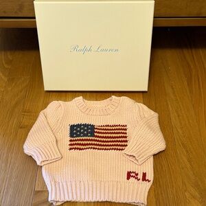 Baby girl 6 mo. Ralph Lauren Pink Knit Sweater